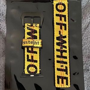 OFF WHITE APPLE WATCH BAND